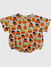 Bamboo Pumpkin Buds Bubble Romper